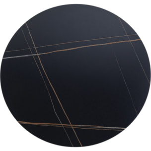 Table Invitation 120cm grès noir Kare Design