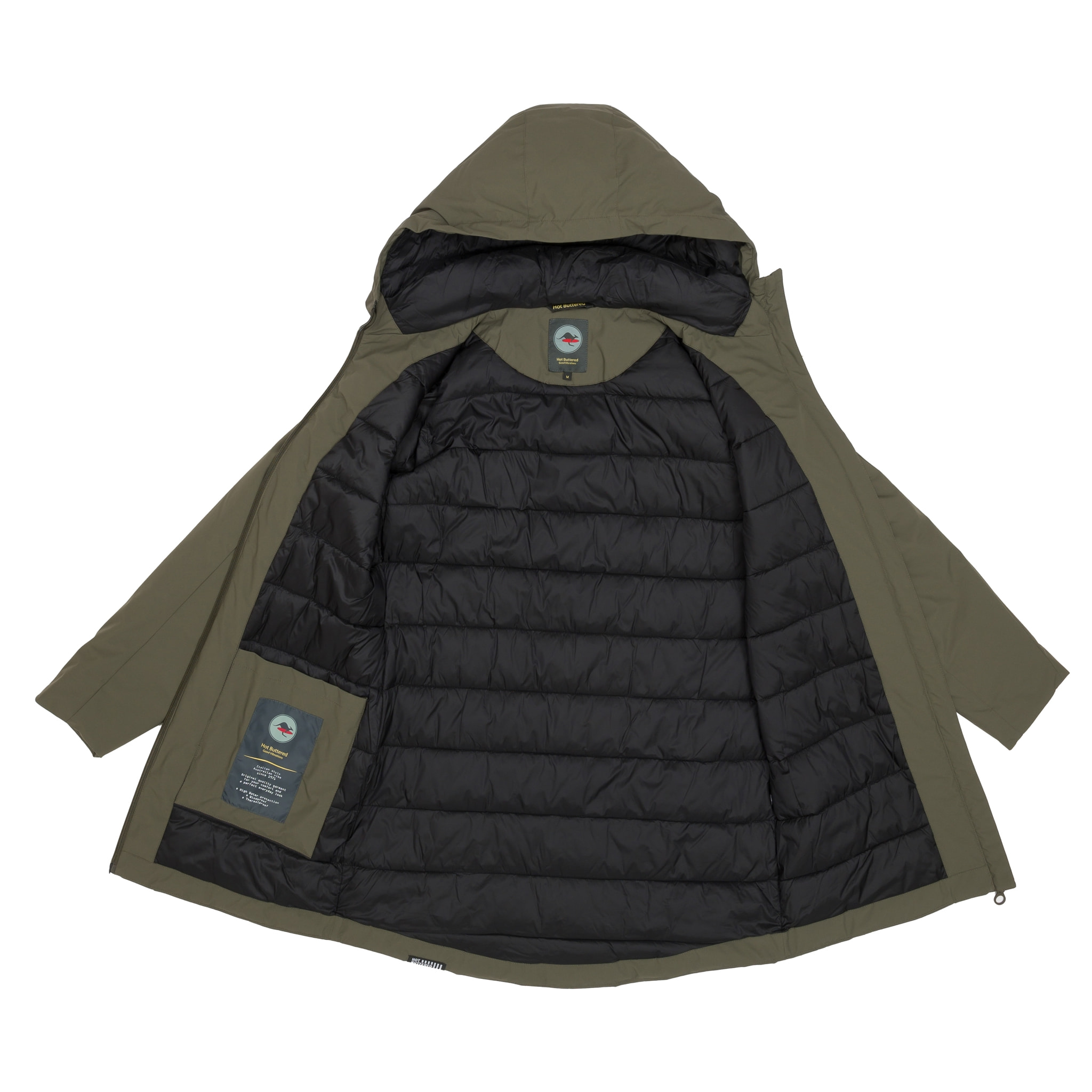 Chaqueta Hot Buttered térmica impermeable Anouk verde militar