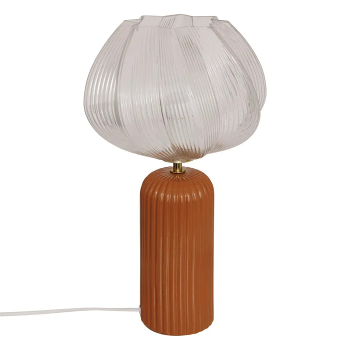 Lampe à poser Phylas camel H45,5cm
