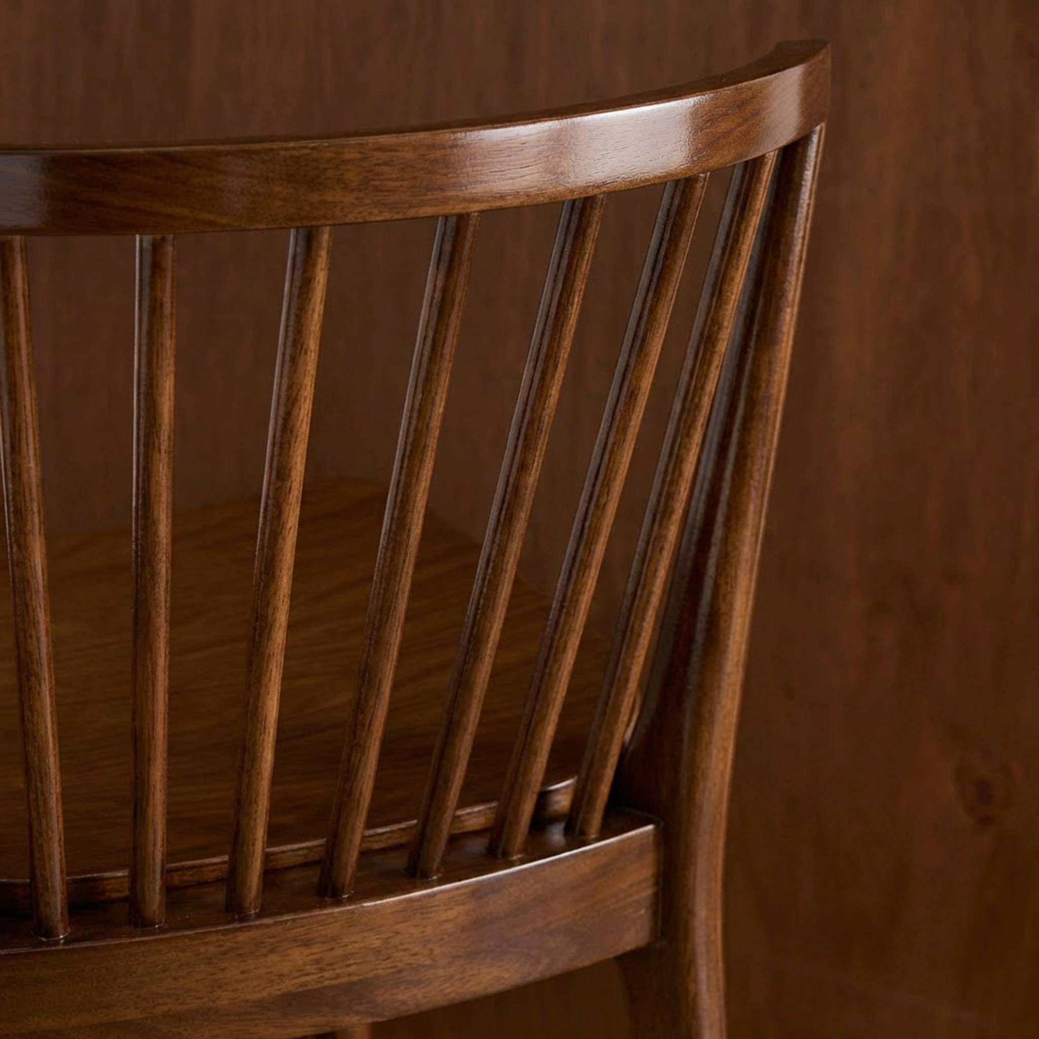 Tabouret de bar à barreaux bois d'hévéa 63cm (lot de 2) PAULA