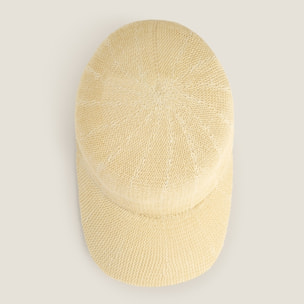 Sombrero playa Cap color marfil crudo