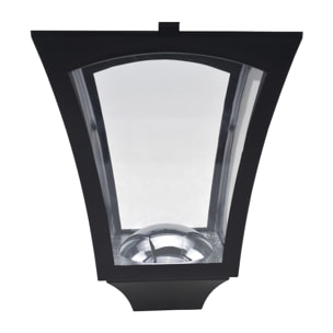 Outsunny Luminaire extérieur solaire lampadaire lanterne classique LED 40 Lm dim. 18L x 18l x 160H cm noir