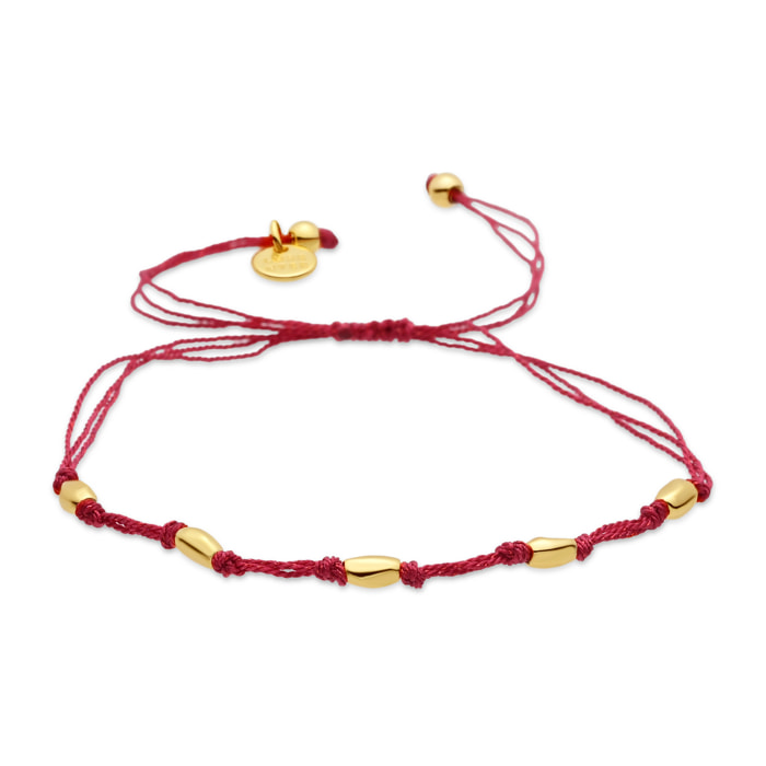Tobillera Buawe acabado oro amarillo 18k