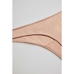 Perizoma basico in cotone beige