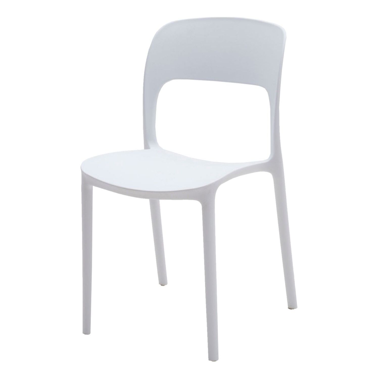 Set da 4 sedie SOUTH BEACH in polipropilene bianco