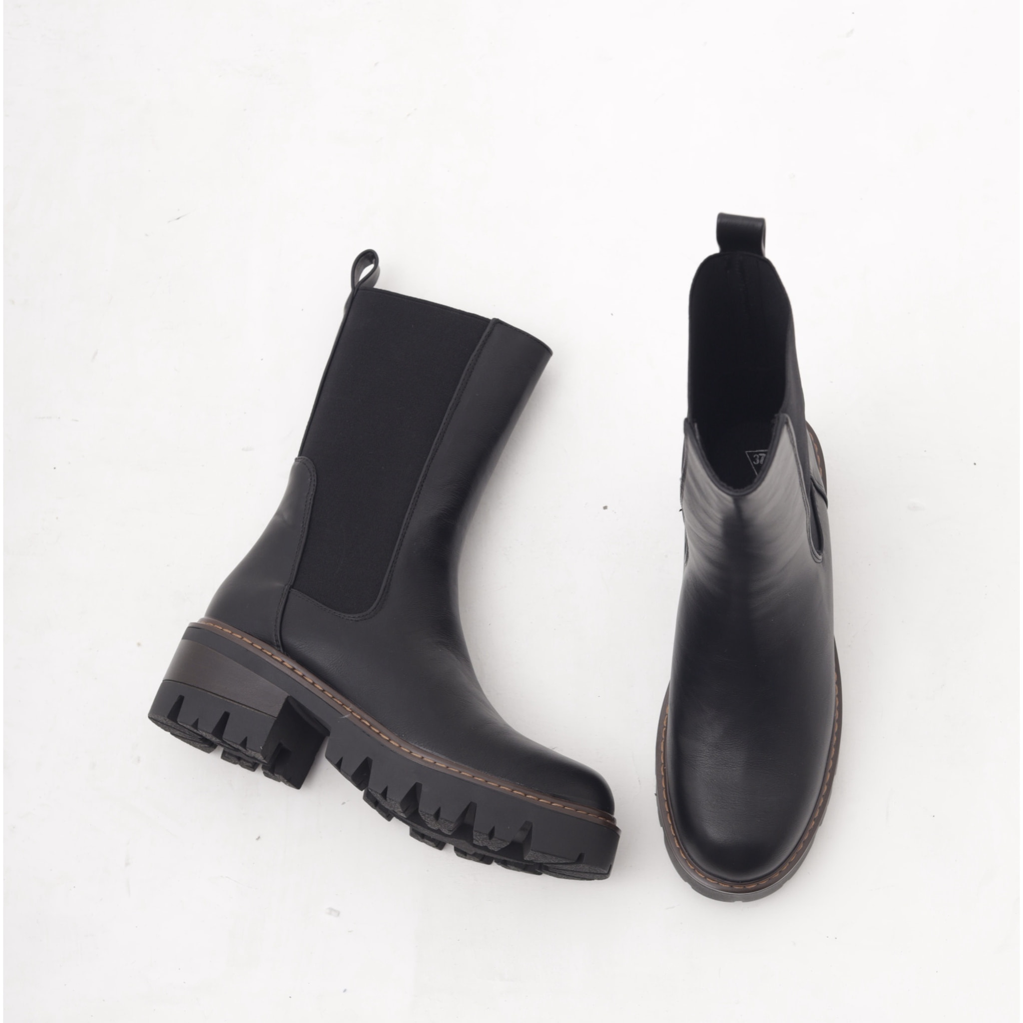 STIVALETTO ELASTICO GRANDE NERO