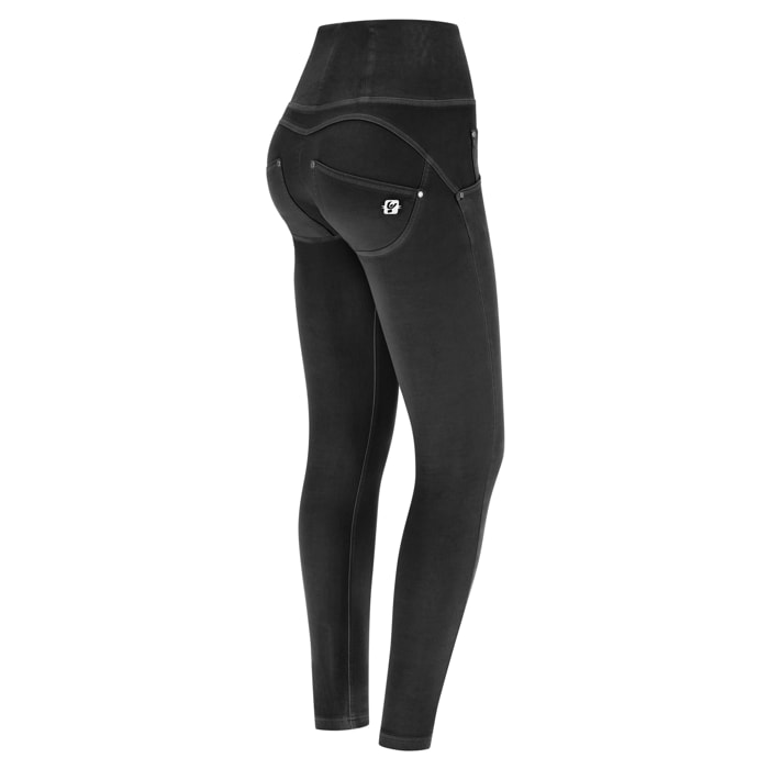 Push up WR.UP® vita altissima in gabardine tinto in capo