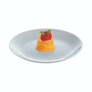 Assiette à dessert grise 19 cm Pampille - Luminarc