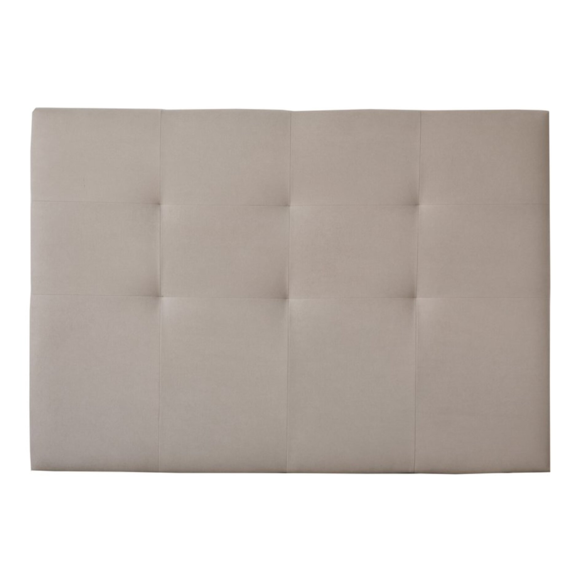 Tête de lit tapissée Maira -tableau de particules / mousse pu / textile-couleur beige 140 x 120 x 8 cm