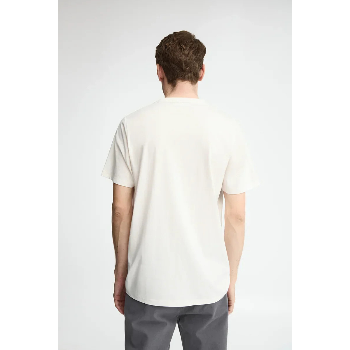 Maglietta ecrù a maniche corte e ricamo Rigby Go