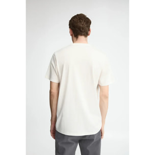 Maglietta ecrù a maniche corte e ricamo Rigby Go