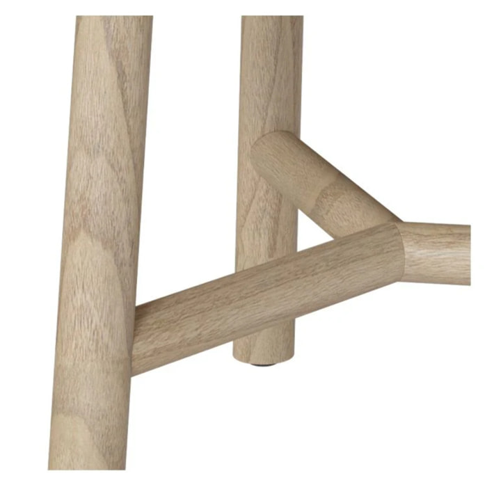 Table basse ronde en bois de mindi D60 cm - Paloma