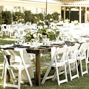 Pack 4 sillas plegables Pleggo Blanco