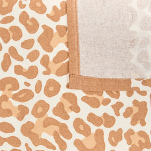 Nappe Leopadi beige lin L250xp150xH0,1cm