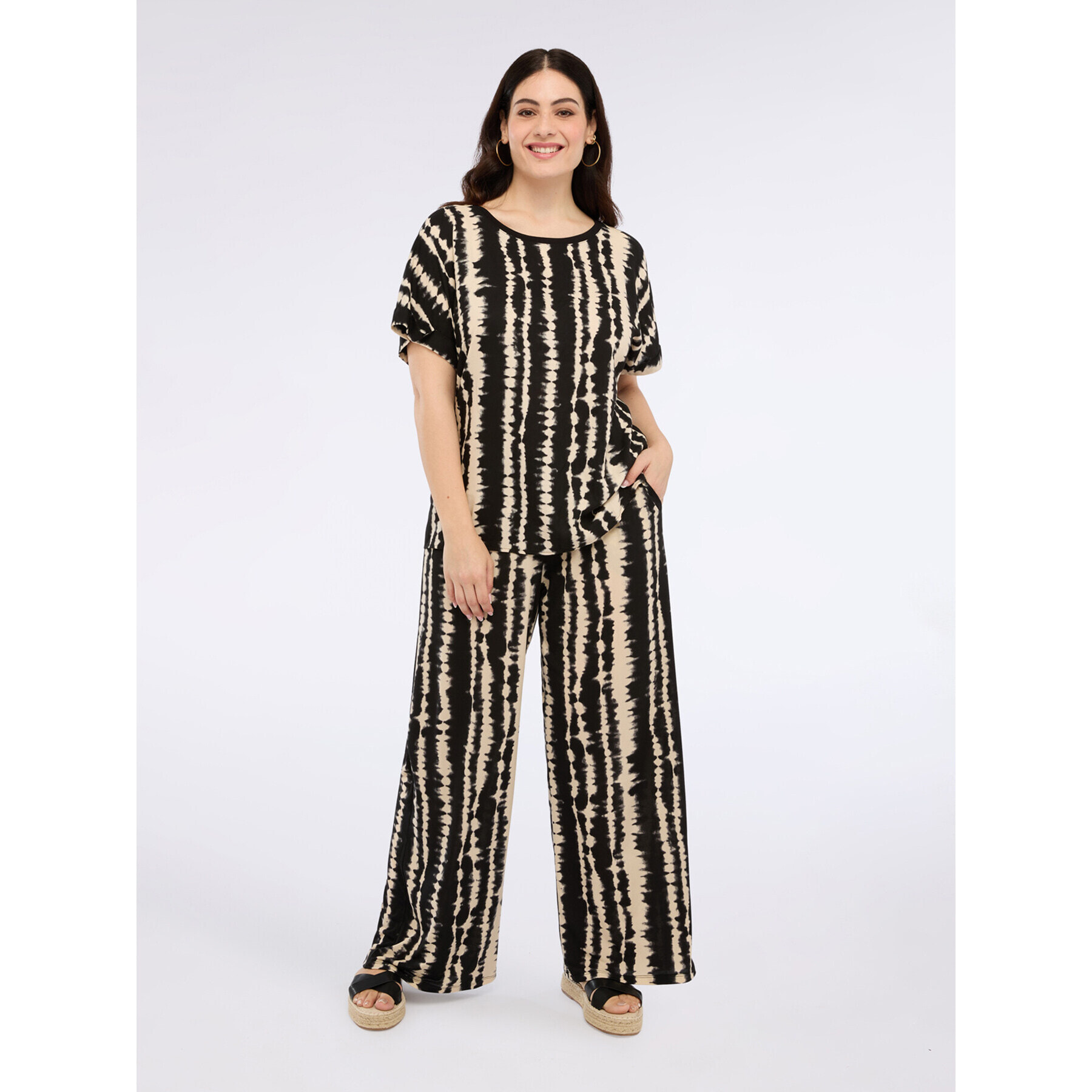 Fiorella Rubino - Camiseta con estampado delantero - Negro