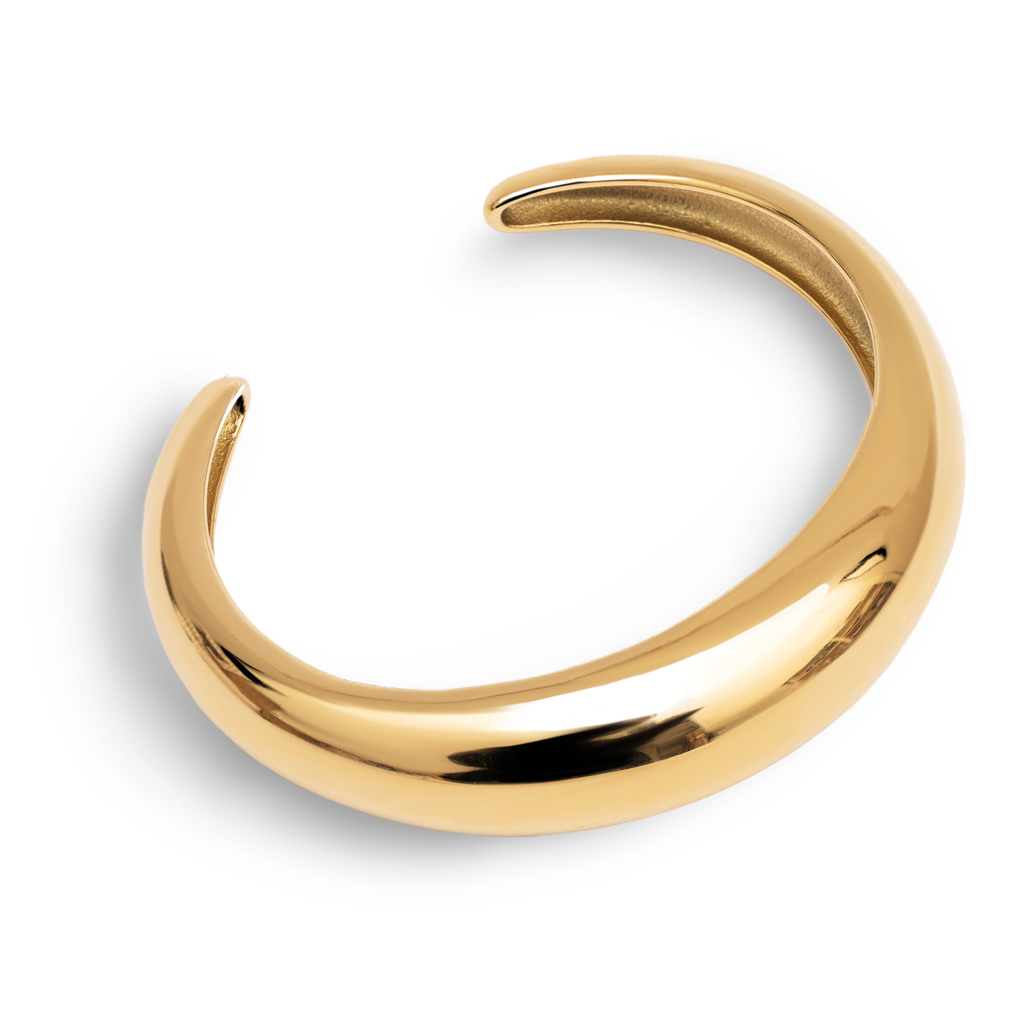 Brazalete Moon Acero Baño Oro