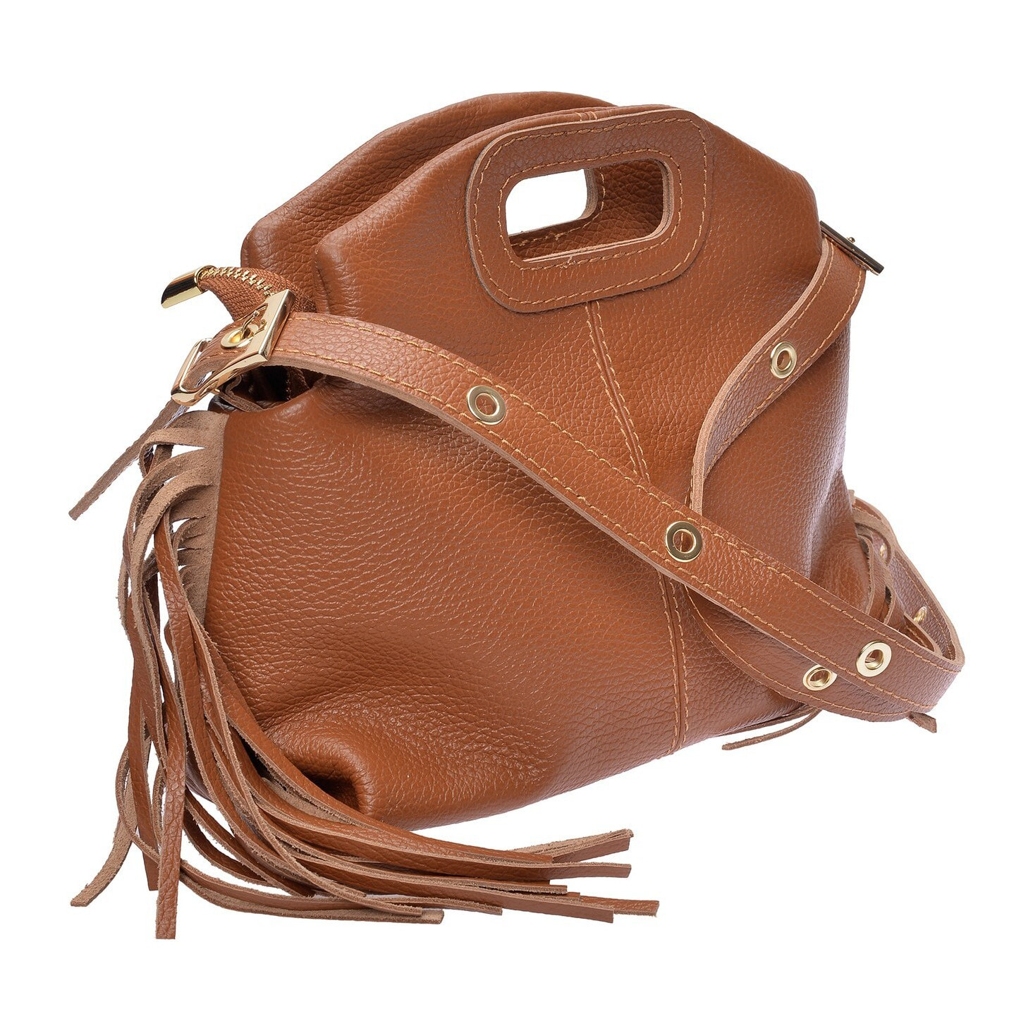 Borsa a mano Anna Luchini Cammello