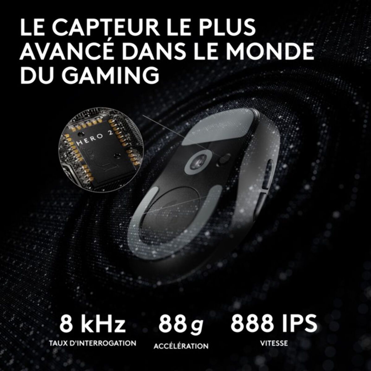 Souris Gamer Sans Fil LOGITECH G PRO X SUPERLIGHT 2 LIGHTSPEED Noir