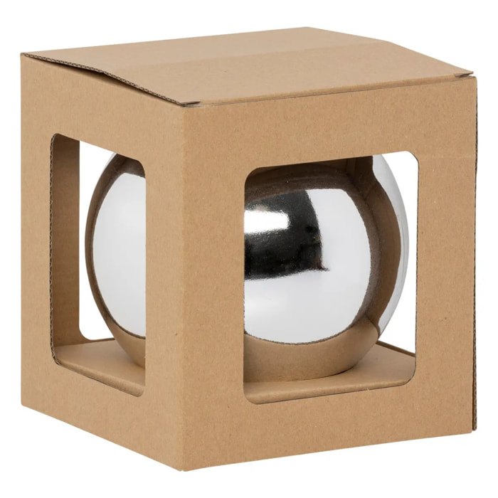Boule de Noël maxi 150mm argent