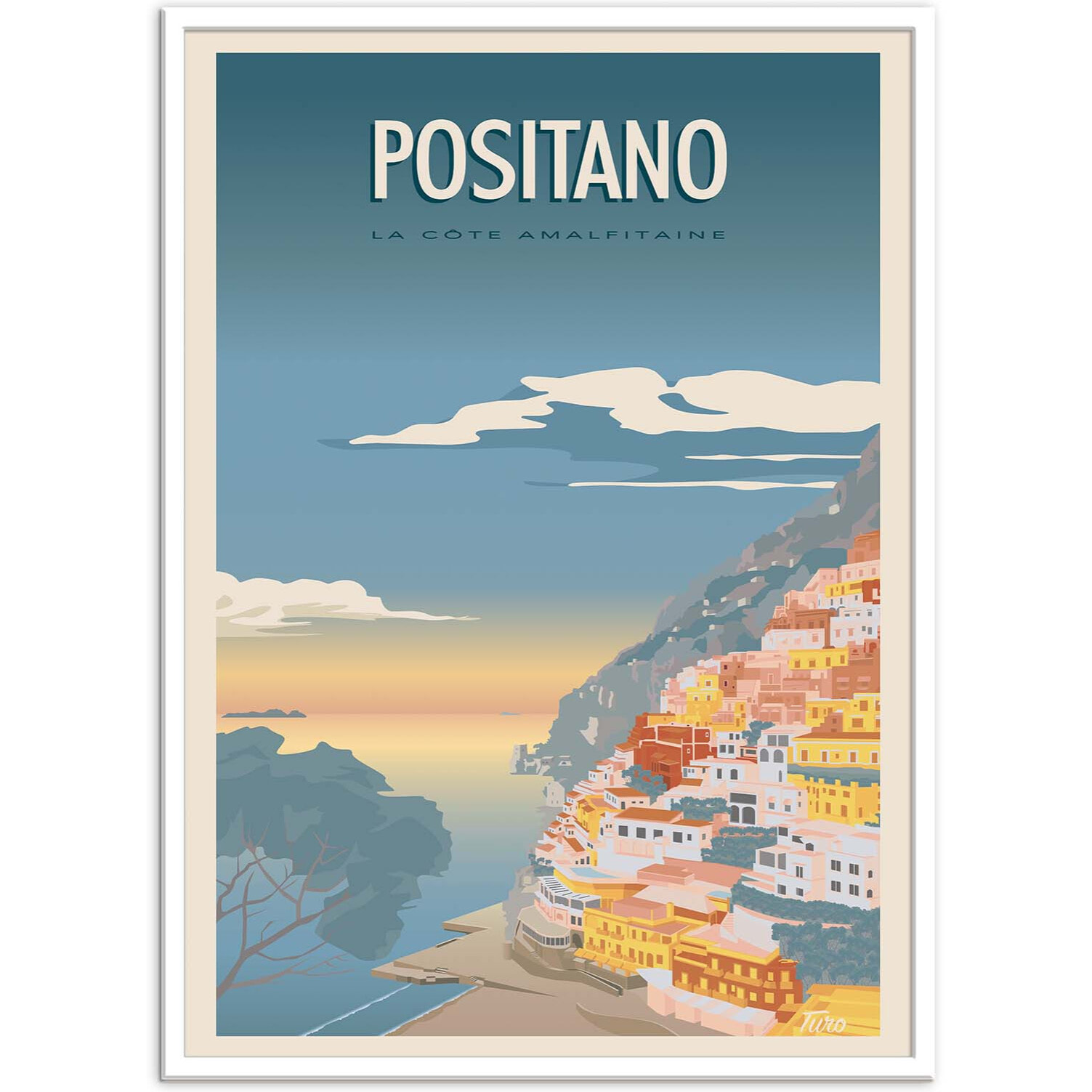 Affiche - Positano - Turo