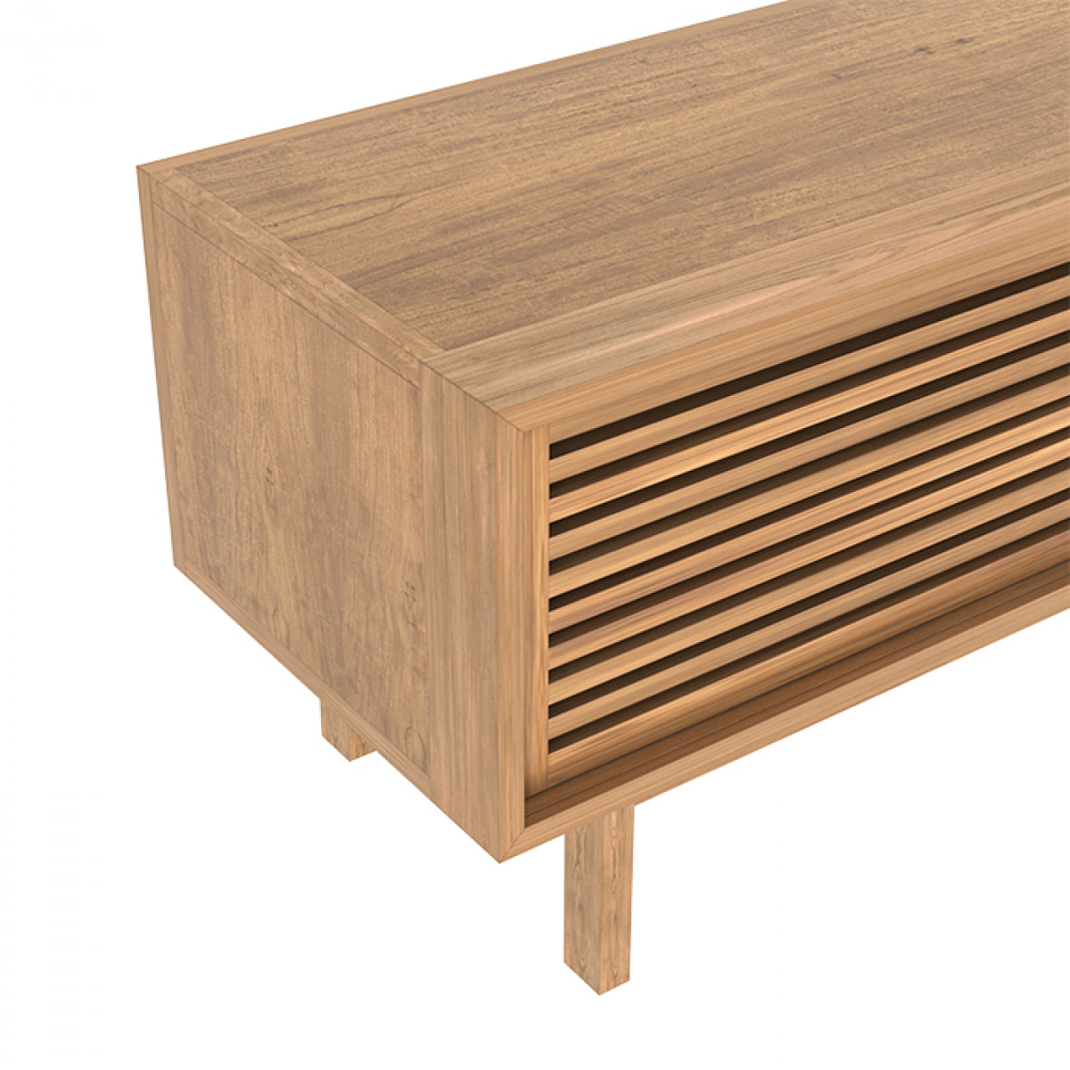 Meuble TV en bois de teck 120 cm - Bormes