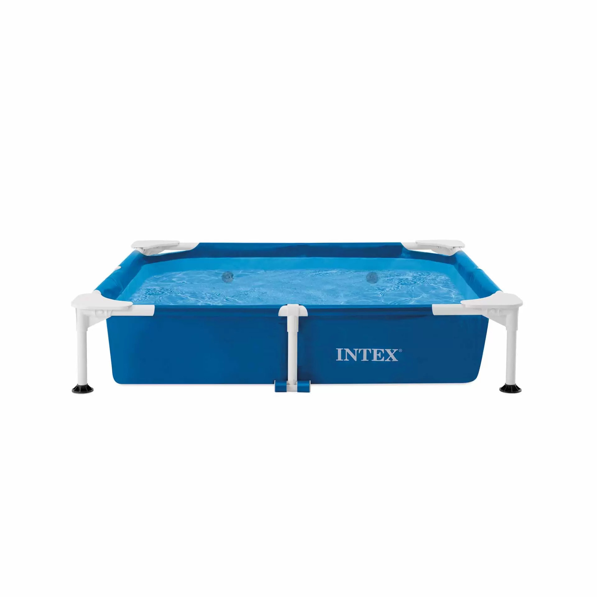 Intex 48402NP - Piscina Fuori Terra Quadrata per Cani, con Pompa Filtro 1136 L/h, 152x152x30 cm