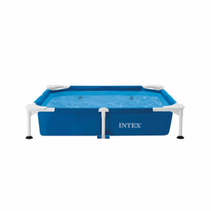 Intex 48402NP - Piscina Fuori Terra Quadrata per Cani, con Pompa Filtro 1136 L/h, 152x152x30 cm