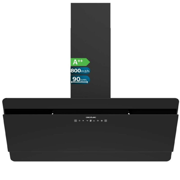 Cecotec Cappa decorativa Bolero Flux DT 908000 Glass Black A++
