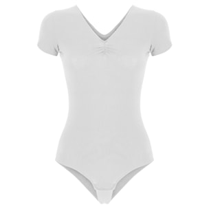 Body a maniche corte in jersey stretch