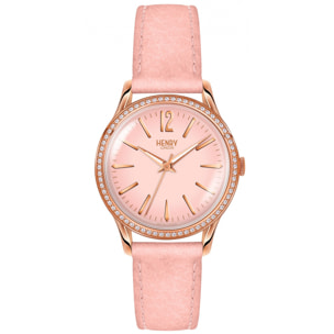 Reloj Henry London HL34-SS-0202 Mujer Analogico Cuarzo con Correa de Piel