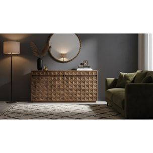 Aparador de Madera de Mango Reciclada Estilo Rústico Moderno