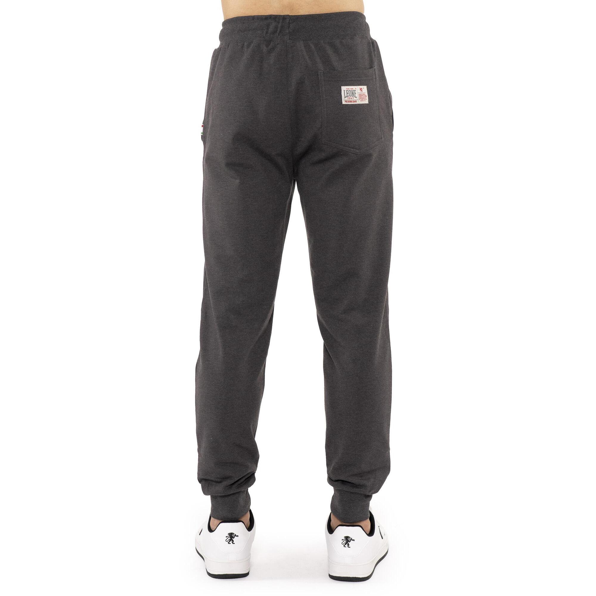 Pantalone sportivo invernale da uomo con polsino e logo grande "Basic"