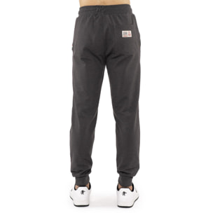 Pantalone sportivo invernale da uomo con polsino e logo grande "Basic"