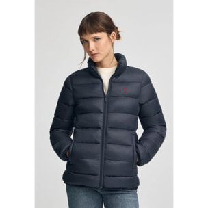 Giubbotto Salma Embroidery blu marino con logo Rigby Go