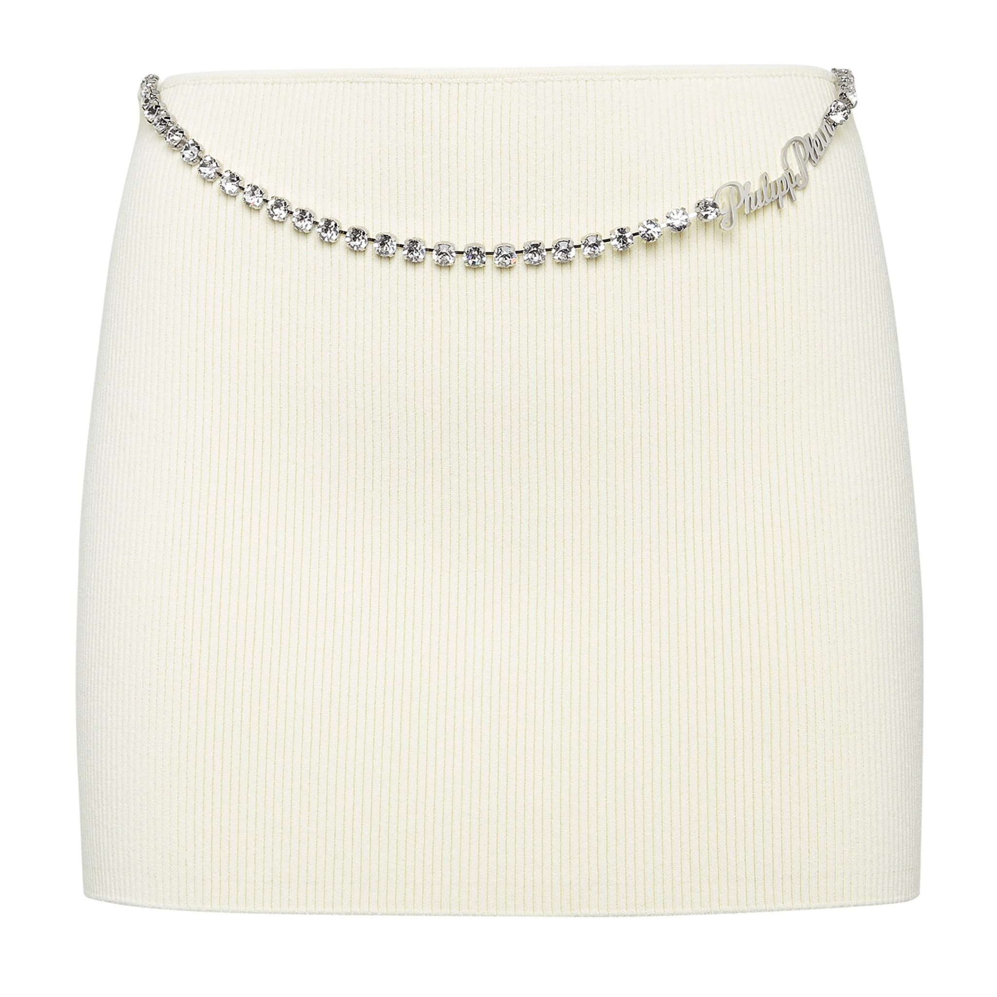 PHILIPP PLEIN Knit Short Skirt SIGNATURE