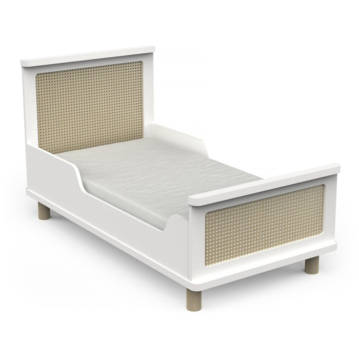 Lit enfant " Ochna " - 70 x 140 cm - Blanc mat