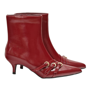 Tronchetto in simil pelle verniciata