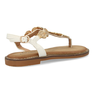 Sandalias planas para mujer comodas elegantes con detalles brillantes