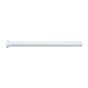 Barre tringle pour rideau de douche ou baignoire extensible sans perçage en Alu MAGIC 75-125cm Blanc Spirella