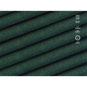 Méridienne gauche "Olivier" en tissu structurel vert