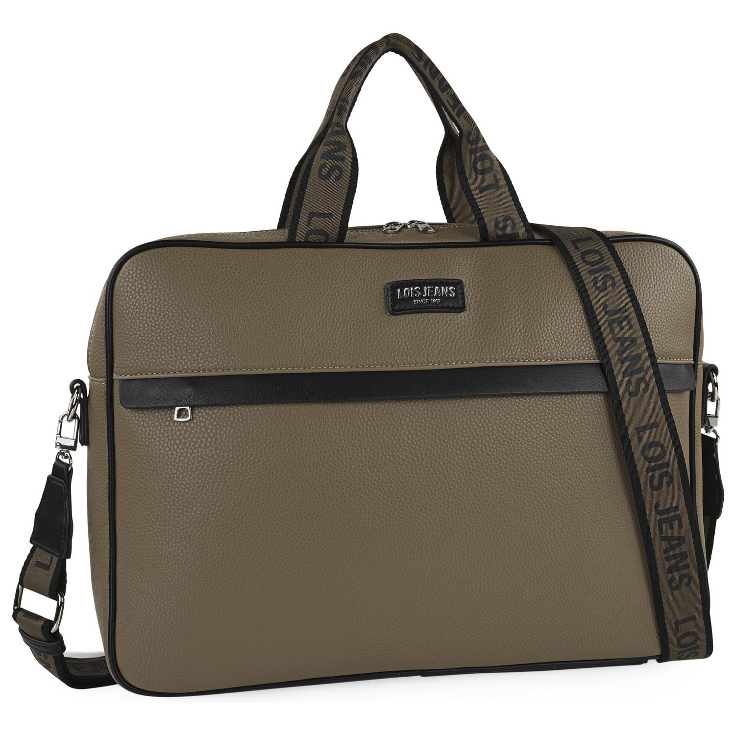 Bolso Maletin Portaordenador Mujer Lois Chandler Taupe