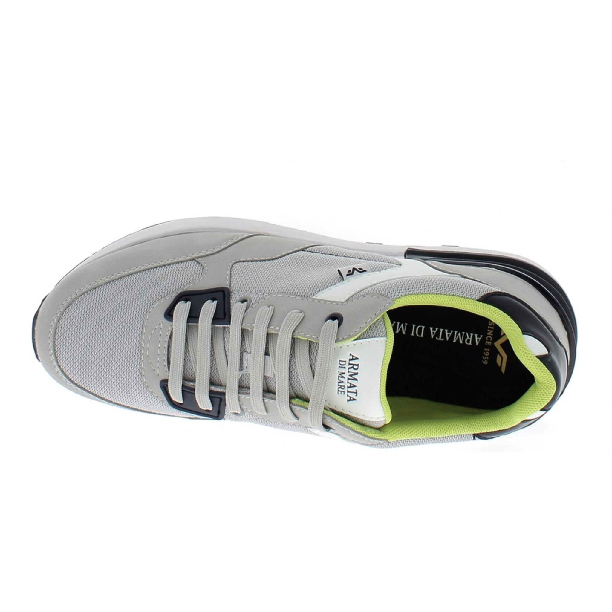 Armata di Mare Scarpe Uomo Sneakers Casual Stringate con Soletta Rimovibile in Memory Foam AMU S25D731 Grey