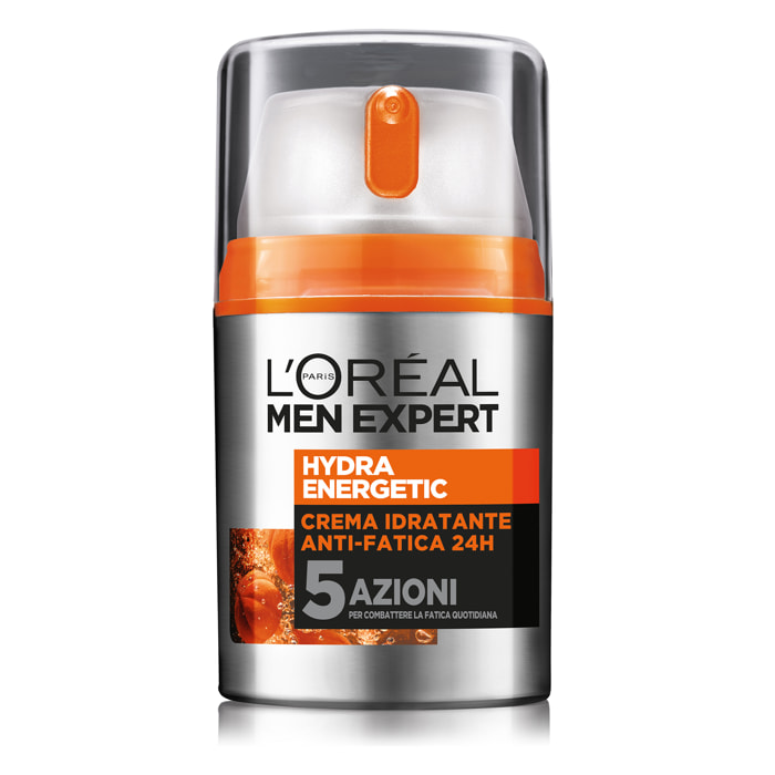 Crema Viso Anti-Fatica Idratante Men Expert Power Age 24h con Vitamina C e Proteine