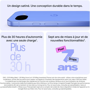 Smartphone GOOGLE Pixel 10A 5G 128Go Noir Volcanique