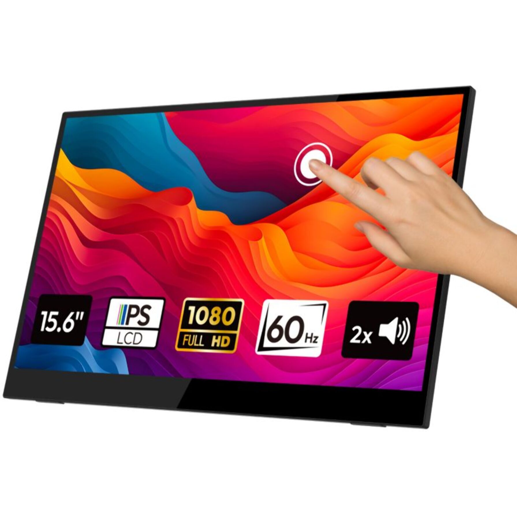 Ecran pc portable LOGICOM Nomad Display FHD 16" IPS Full HD Tactile USB-C Support intégré pliable