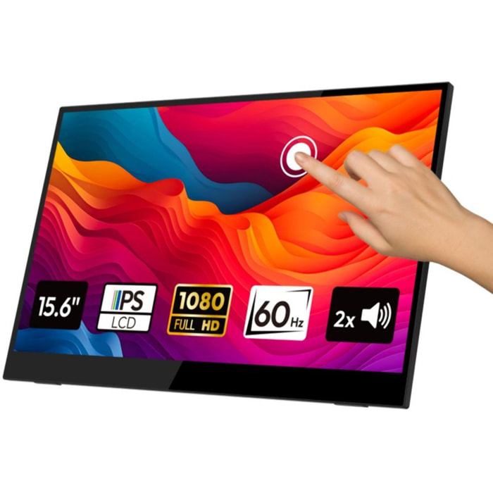 Ecran pc portable LOGICOM Nomad Display FHD 16" IPS Full HD Tactile USB-C Support intégré pliable