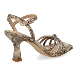 Sandalias de tacon para mujer, comodas y elegantes diseño moderno con tiras cruzadas