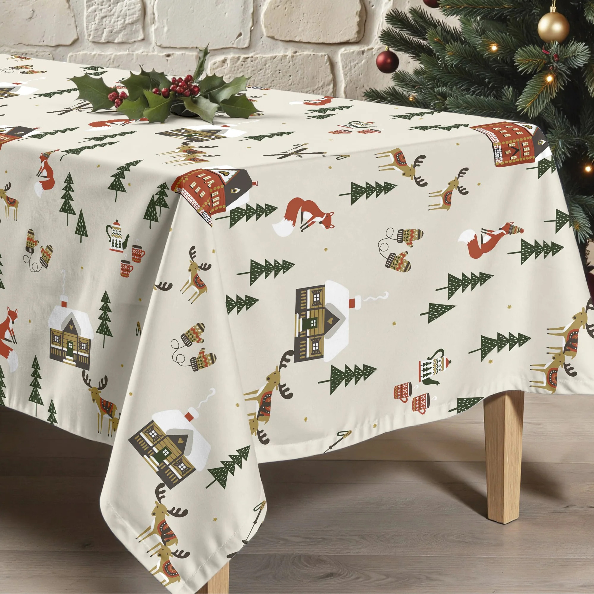 Nappe en résine Anti-tâches Merry Christmas 38