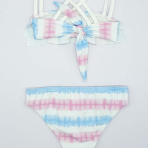 BIKINI TIE DYE AZUL Y ROSA