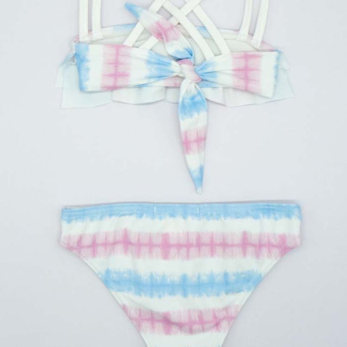 BIKINI TIE DYE AZUL Y ROSA